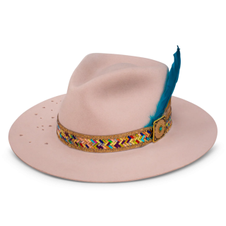 CHARLIE 1 HORSE | HILLBILLY HIPPIE FASHION HAT-Powder Pink