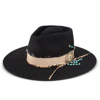 CHARLIE 1 HORSE | LUCKY ME FASHION HAT-Black