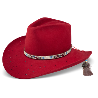 CHARLIE 1 HORSE | WILD HORSES FASHION HAT-Red
