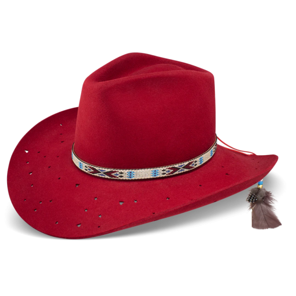 CHARLIE 1 HORSE | WILD HORSES FASHION HAT-Red