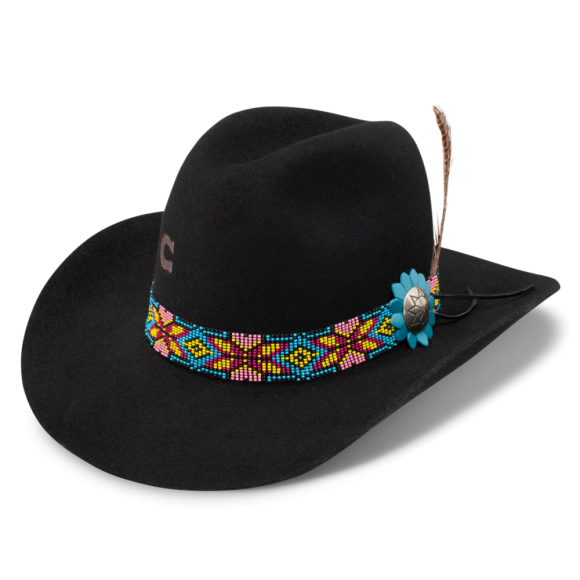 CHARLIE 1 HORSE | GOLD DIGGER COWGIRL HAT-BLACK