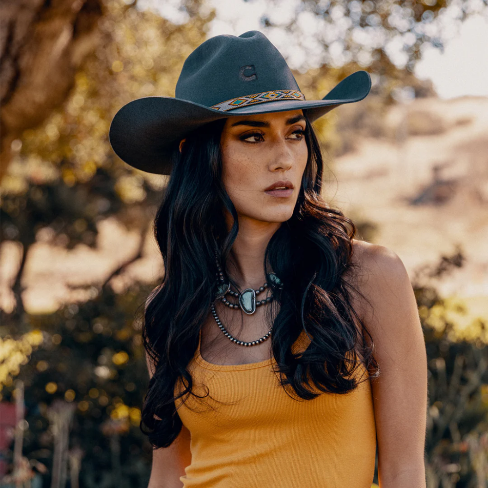CHARLIE 1 HORSE | RUN AWAY GREY COWGIRL HAT-Granite Grey