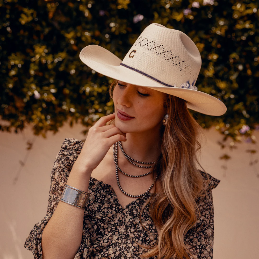 CHARLIE 1 HORSE | 10X PURPLE HAZE COWGIRL HAT-Natural Straw