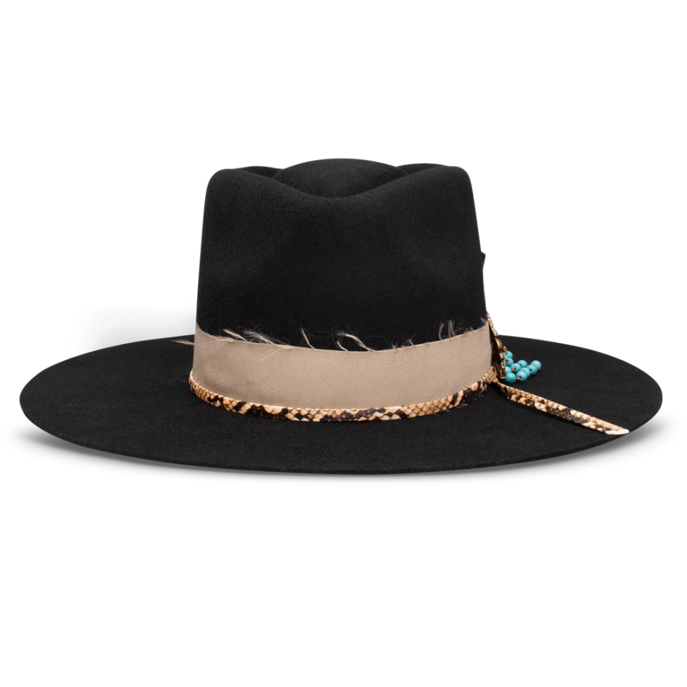 CHARLIE 1 HORSE | LUCKY ME JR - YOUTH FASHION HAT-Black