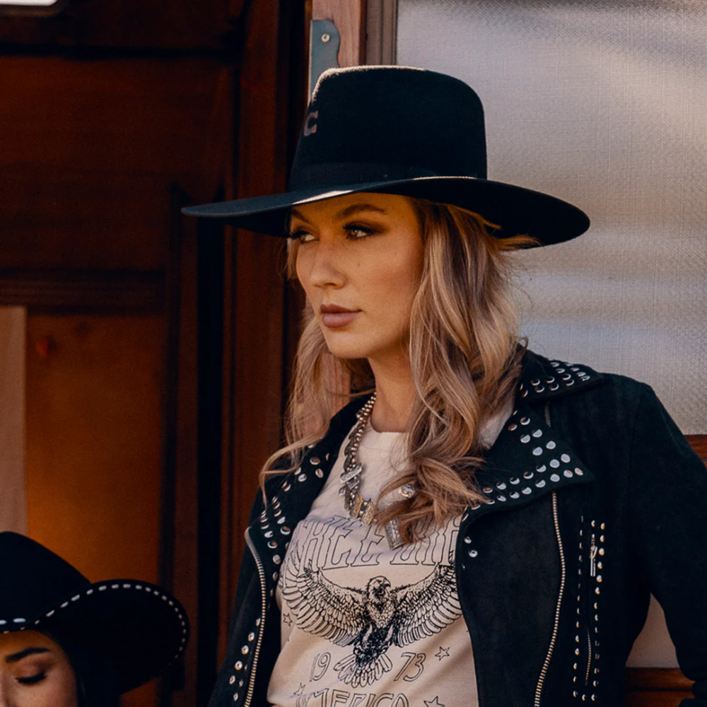 CHARLIE 1 HORSE | DESERT DRIFTER FASHION HAT-BLACK