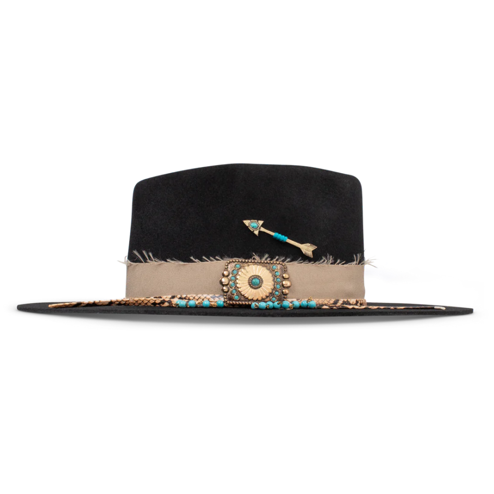 CHARLIE 1 HORSE | LUCKY ME JR - YOUTH FASHION HAT-Black