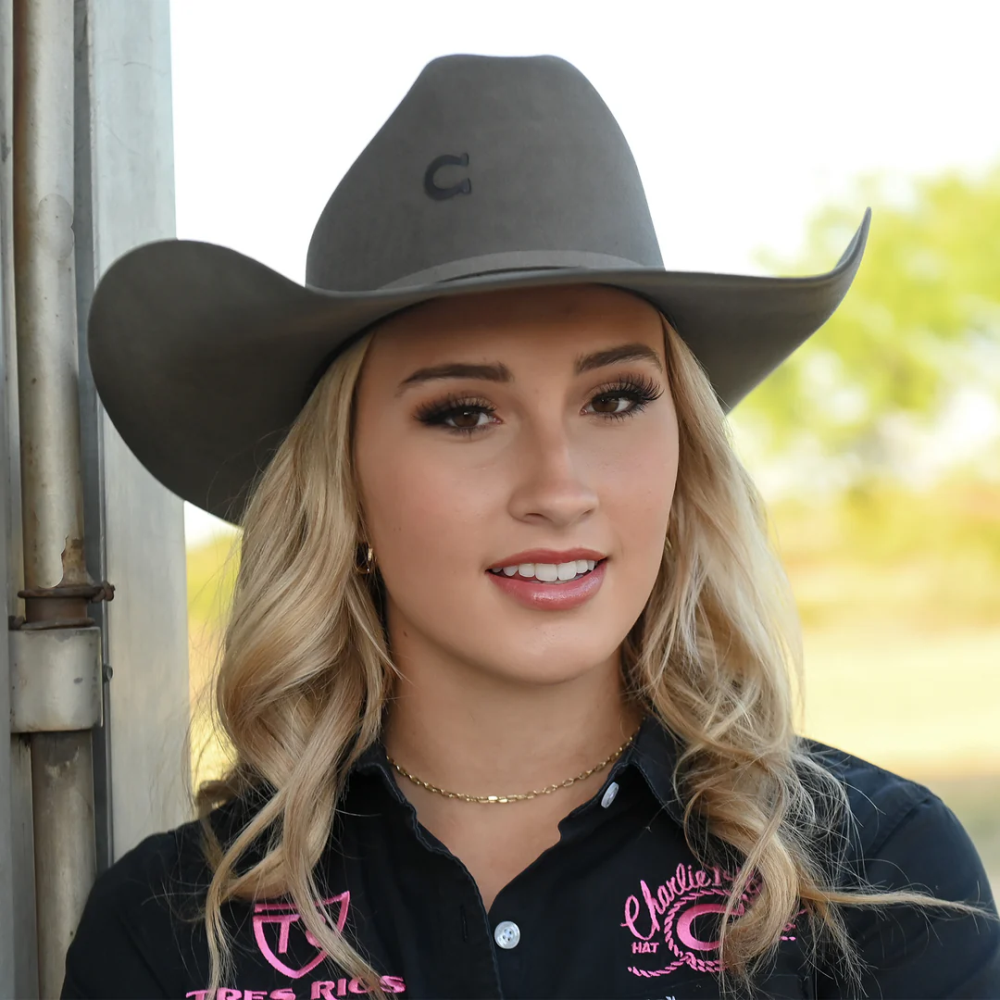 CHARLIE 1 HORSE | 6X CASH COWGIRL HAT-Charcoal