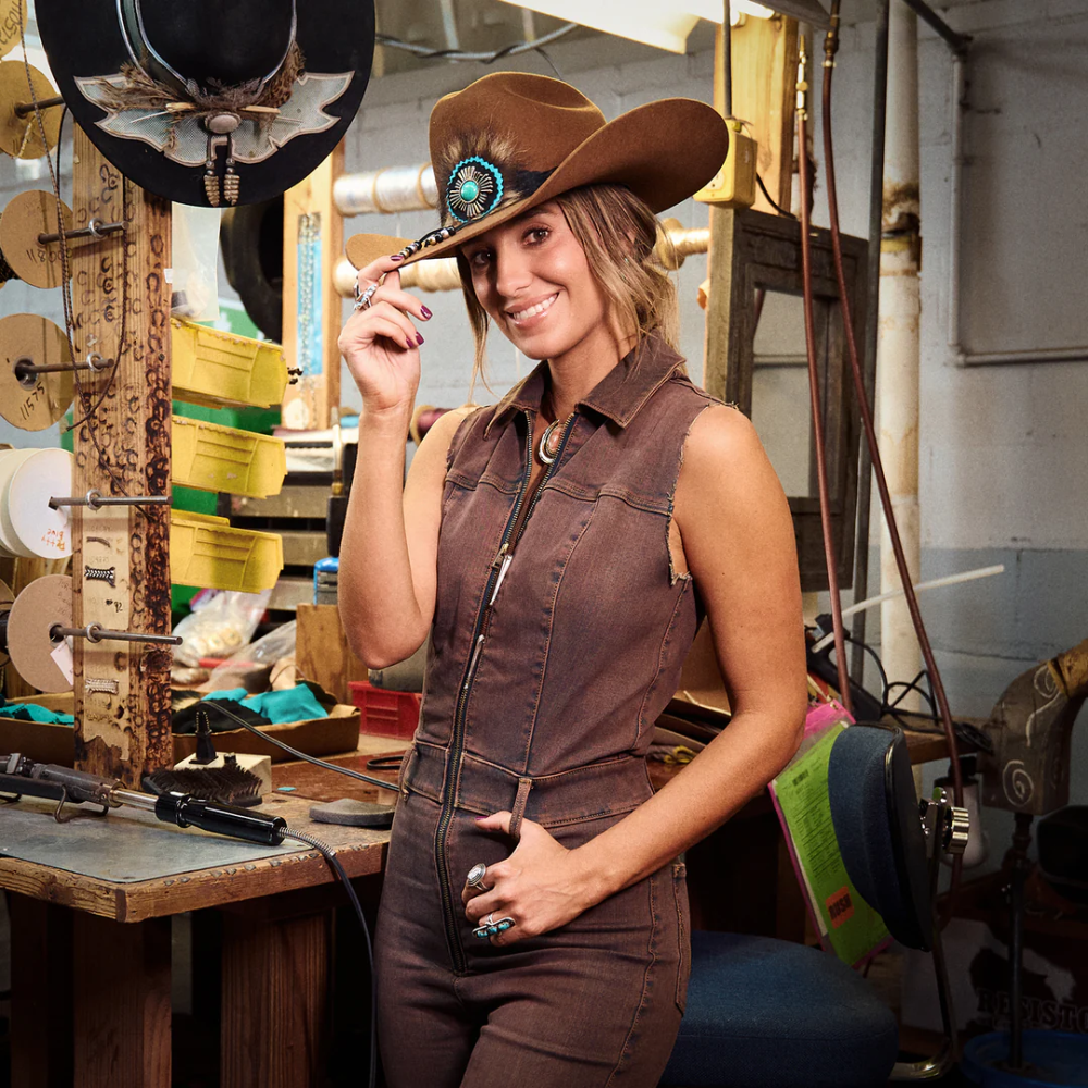 CHARLIE 1 HORSE | COUNTRY WITH A FLARE COWGIRL HAT-Cognac