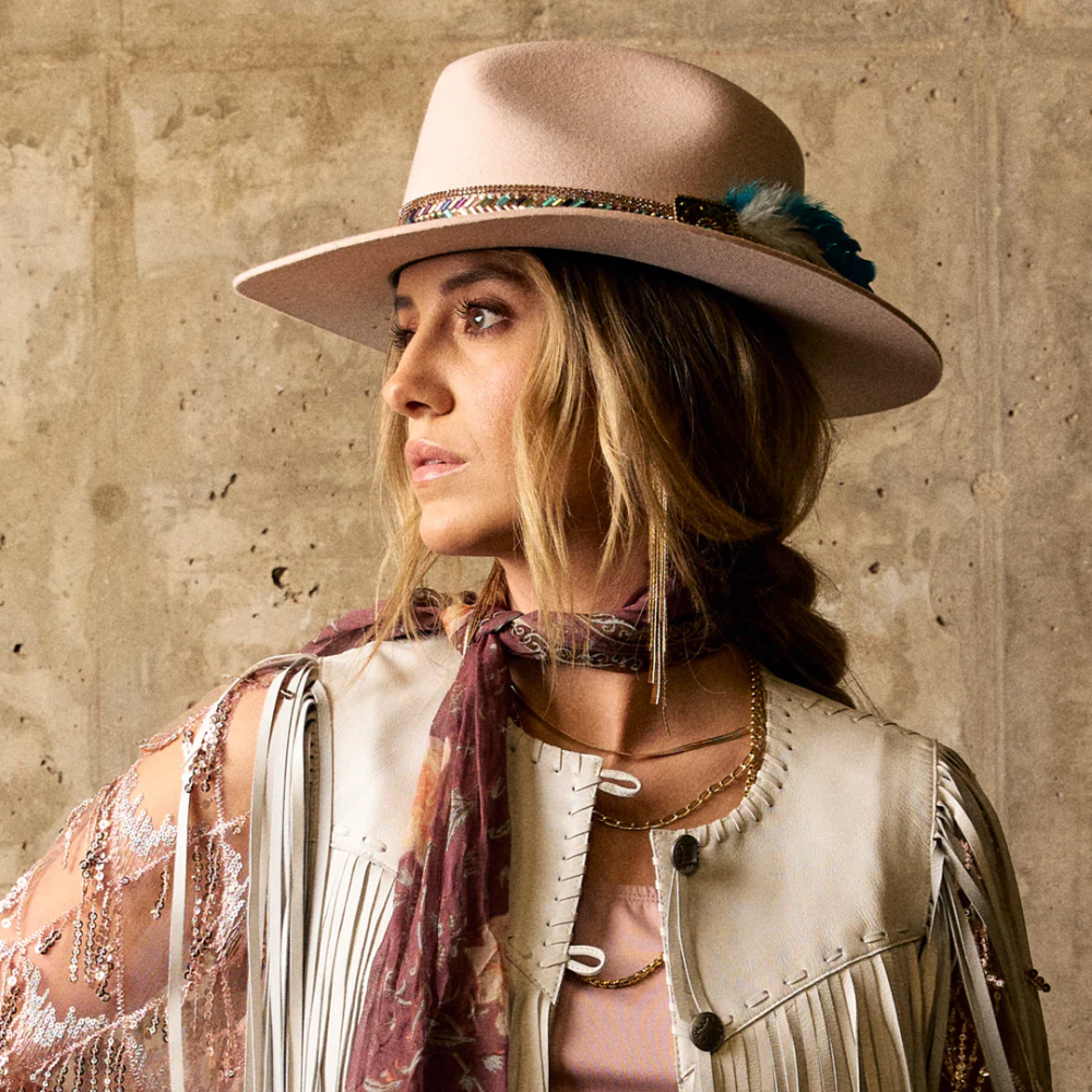 CHARLIE 1 HORSE | HILLBILLY HIPPIE FASHION HAT-Powder Pink