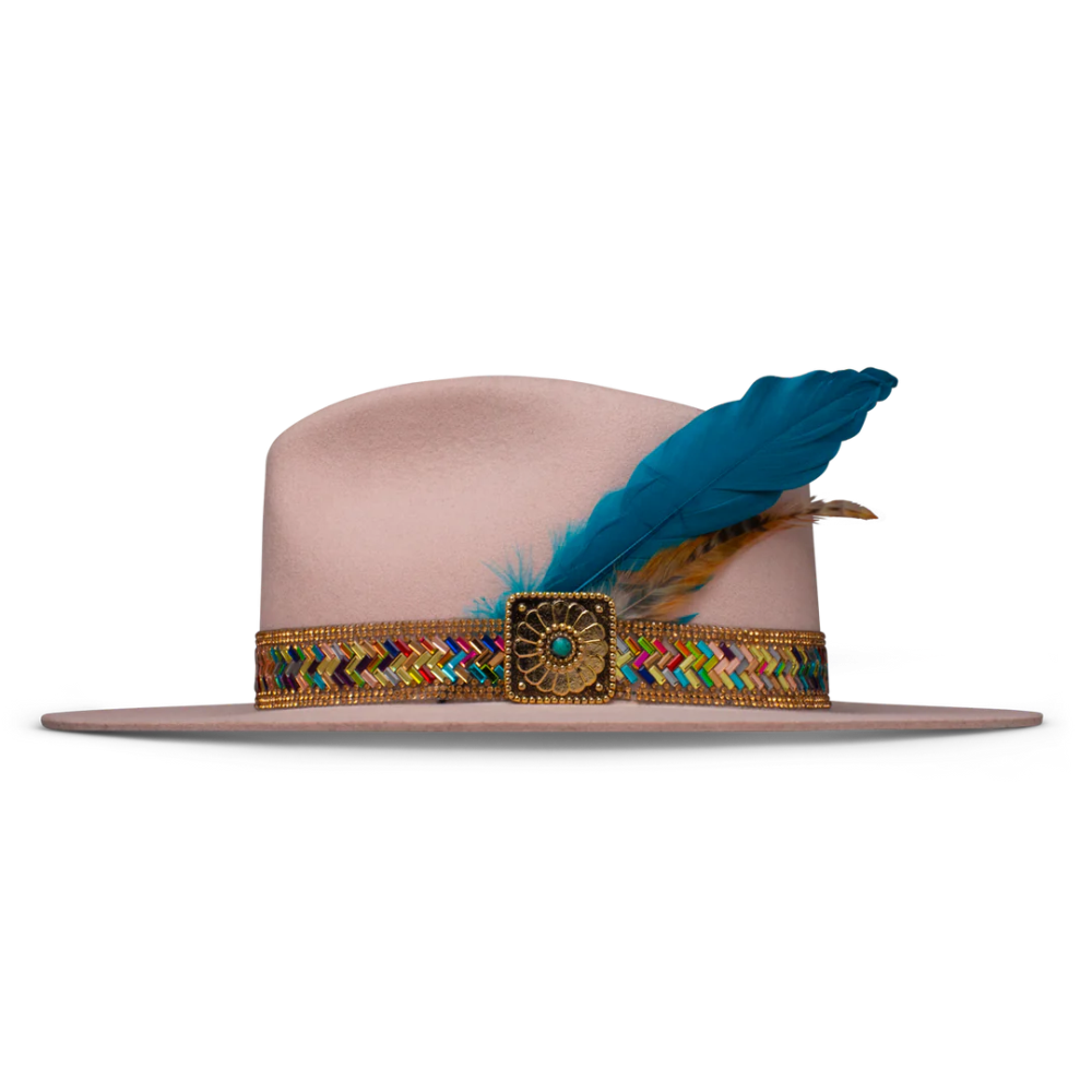CHARLIE 1 HORSE | HILLBILLY HIPPIE FASHION HAT-Powder Pink